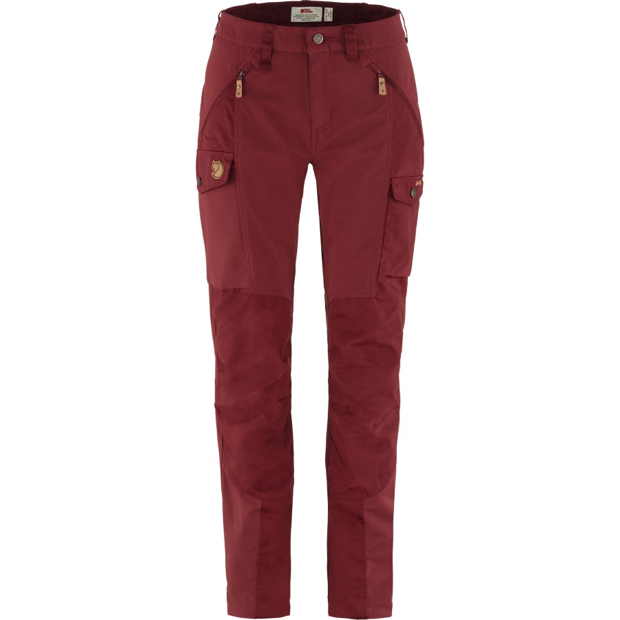 Fjällräven Outlets Bordeaux Red Nikka Trousers Curved W Long