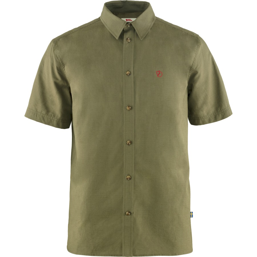 Övik Lite Shirt Ss M Green Fjällräven Outlets