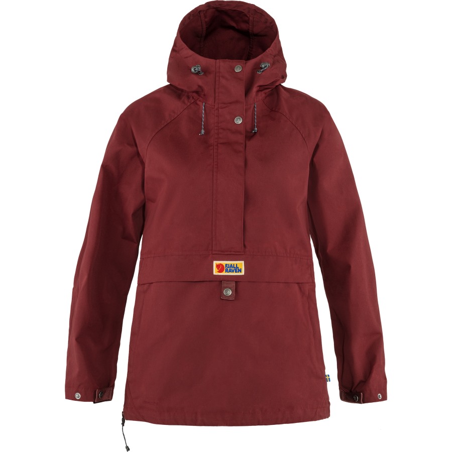 Bordeaux Red Vardag Anorak W Fjällräven Outlets