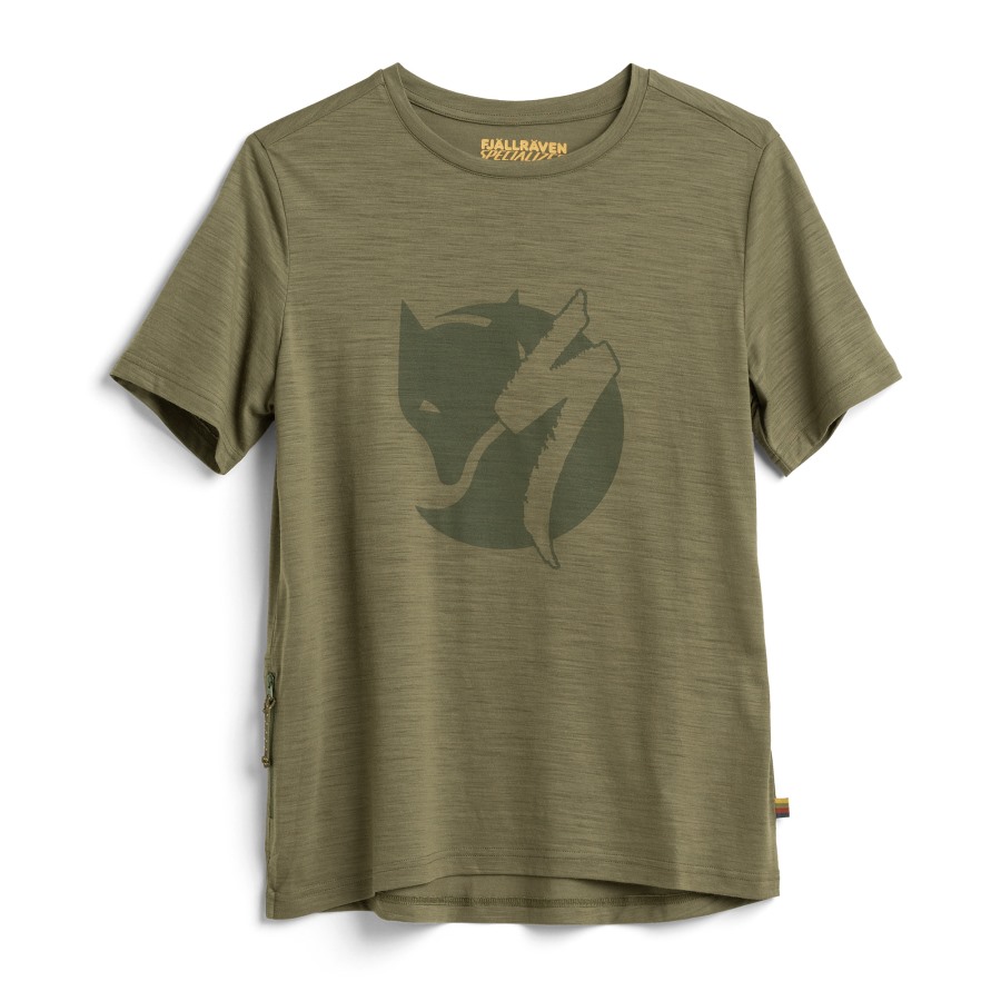 Fjällräven Outlets Brand S/F Wool T-Shirt W Green