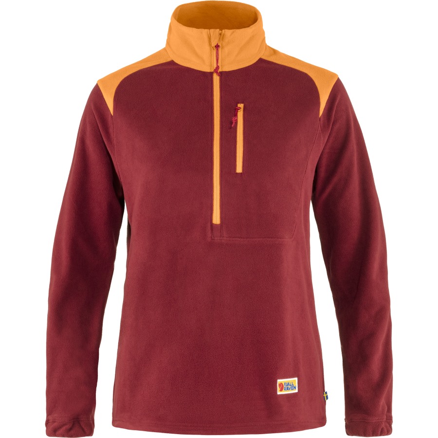 Bordeaux Red-Spicy Orange Vardag Lite Fleece W Fjällräven Outlets