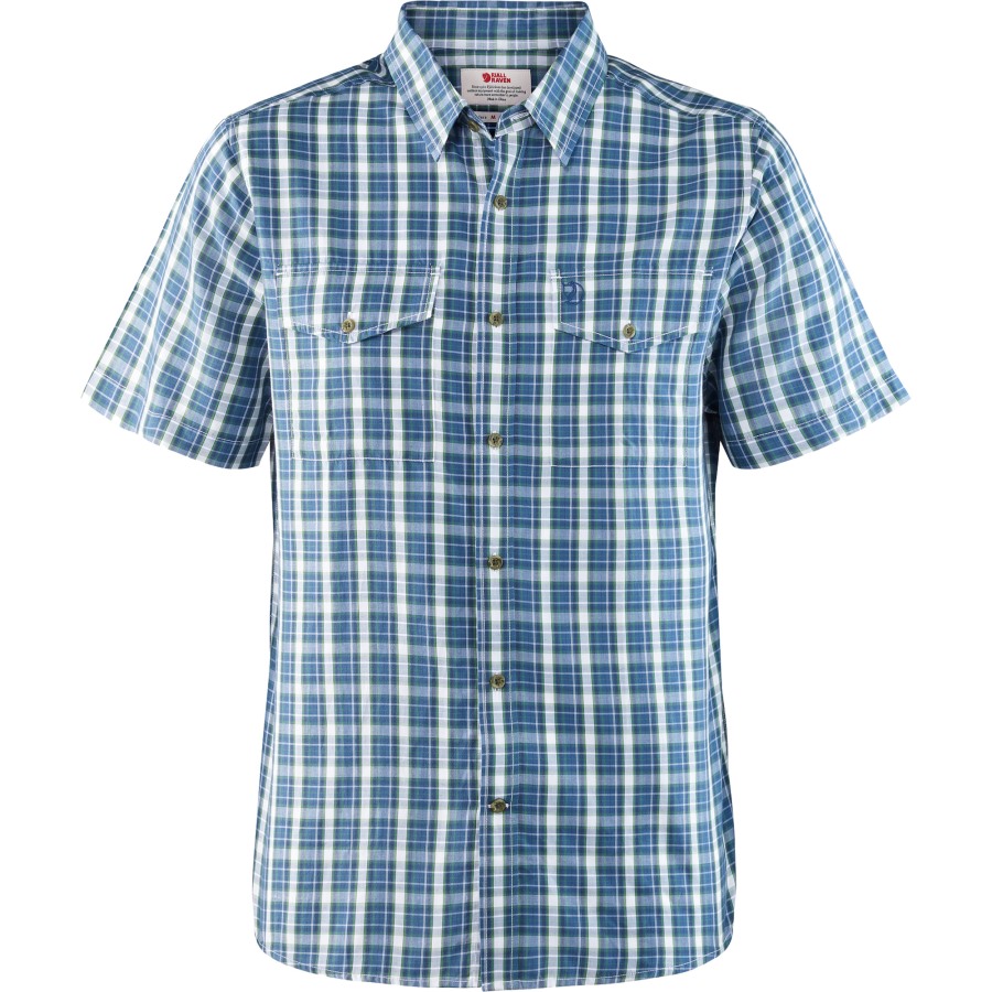 Fjällräven Outlets Brand Abisko Cool Shirt Ss M Uncle Blue