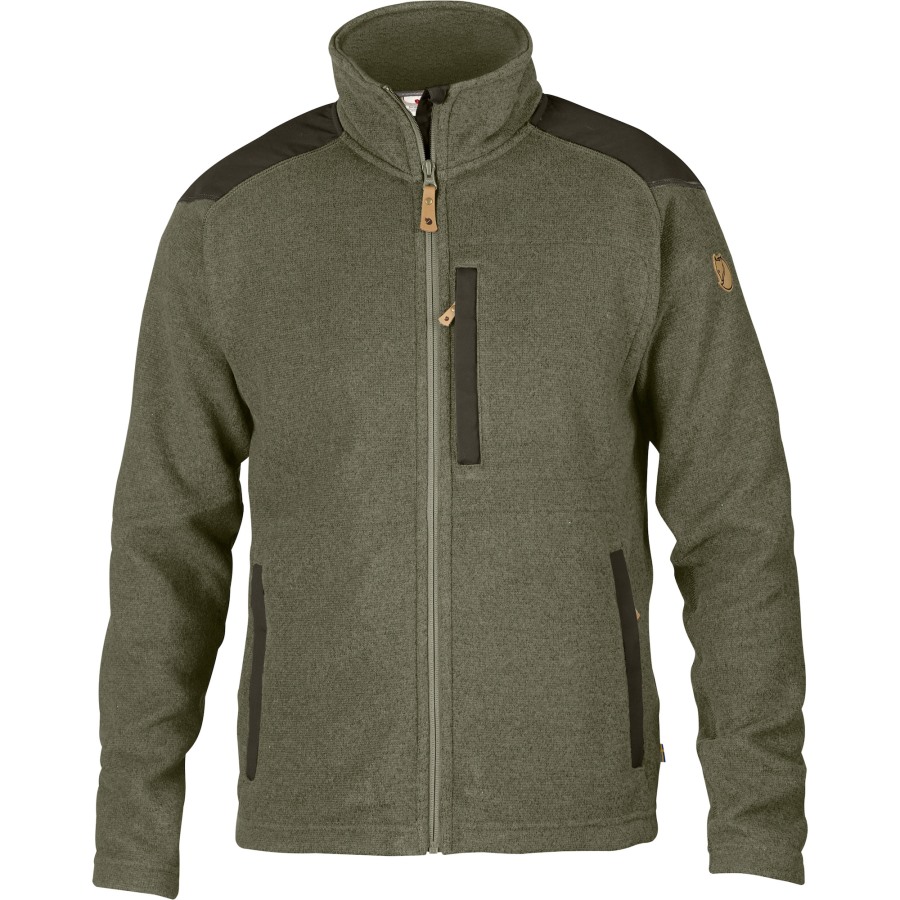 Fjällräven Outlets Buck Fleece M Laurel Green-Deep Forest