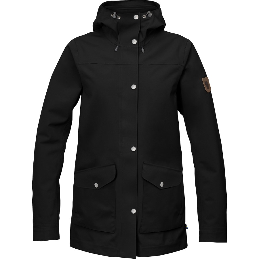 Greenland Eco-Shell Jacket W Fjällräven Outlets Black