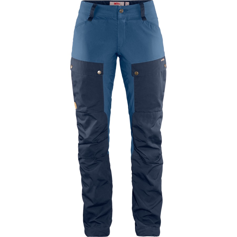 Fjällräven Outlets Dark Navy-Uncle Blue Keb Trousers Curved W Short
