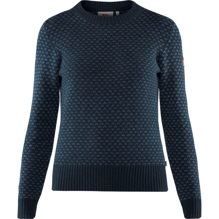 Övik Nordic Sweater W Fjällräven Outlets Dark Navy