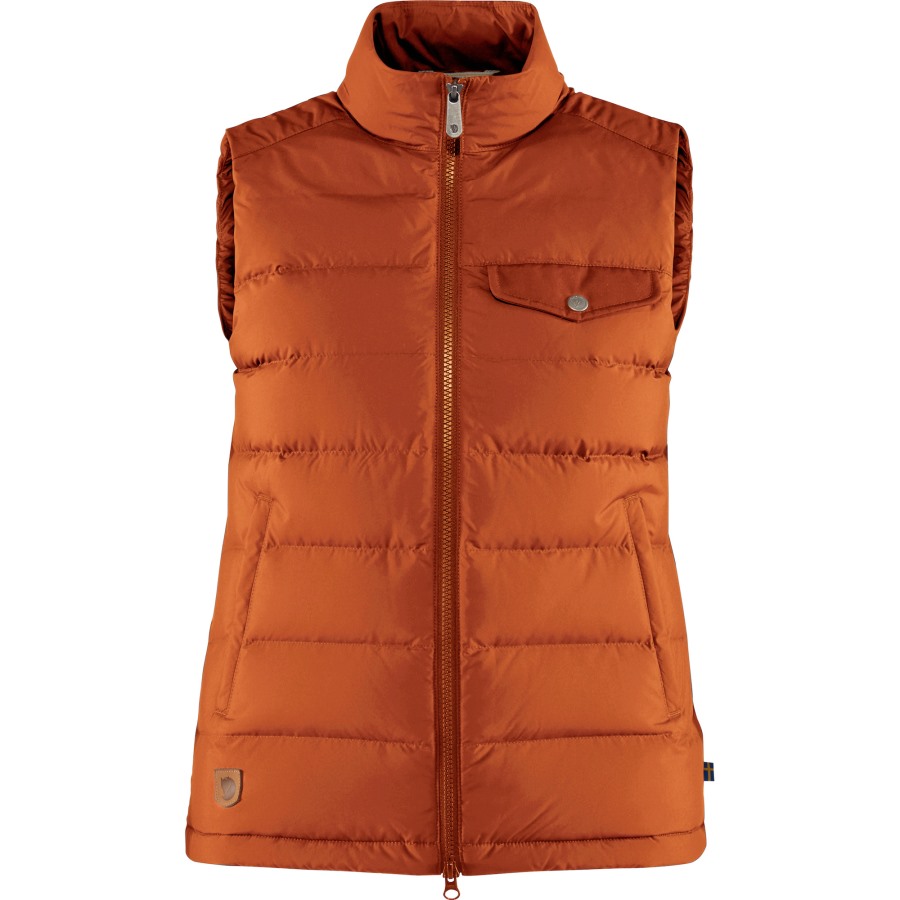 Greenland Down Liner Vest W Fjällräven Outlets Autumn Leaf