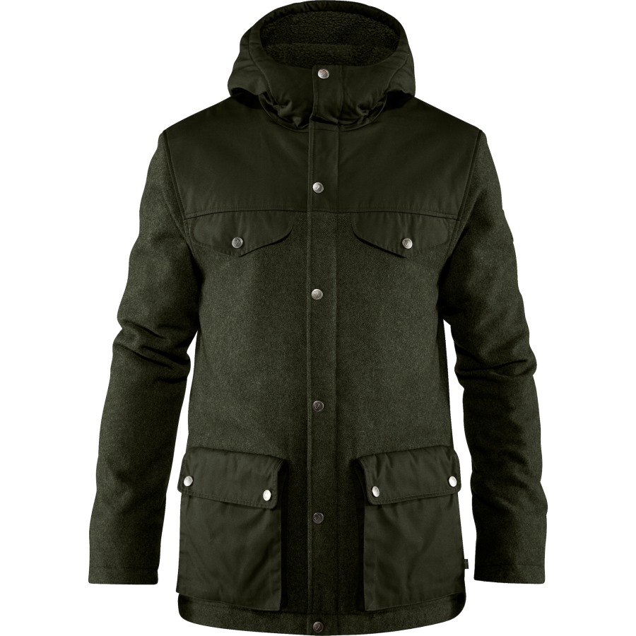 Deep Forest Fjällräven Outlets Greenland Re-Wool Jacket M