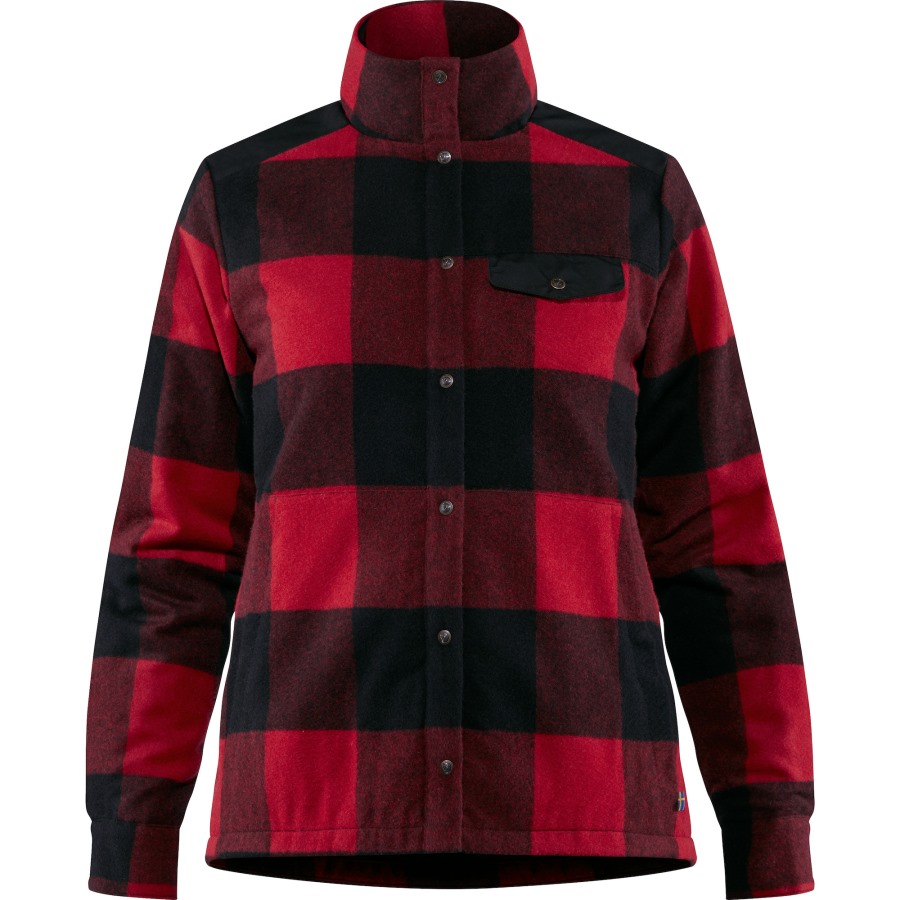 Fjällräven Outlets Canada Wool Padded Jacket W Red