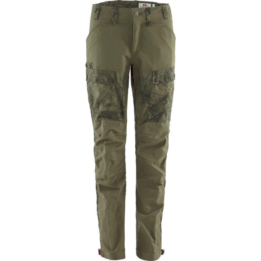 Green Camo-Laurel Green Fjällräven Outlets Lappland Hybrid Trousers W
