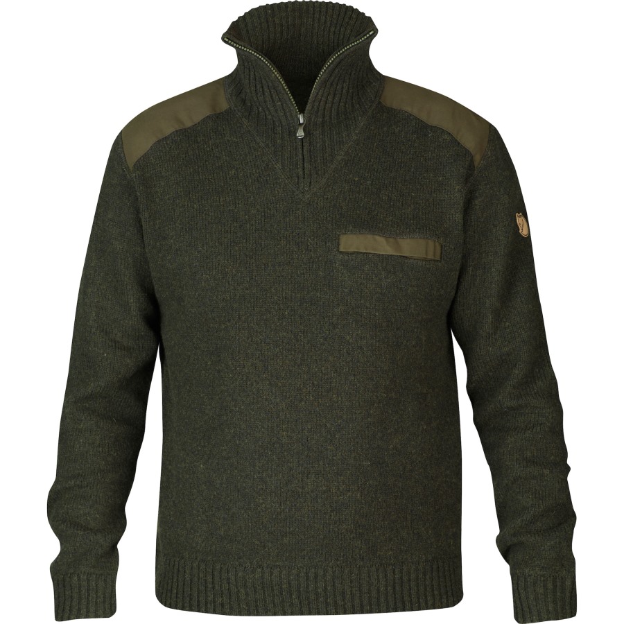 Dark Olive Fjällräven Outlets Koster Sweater M