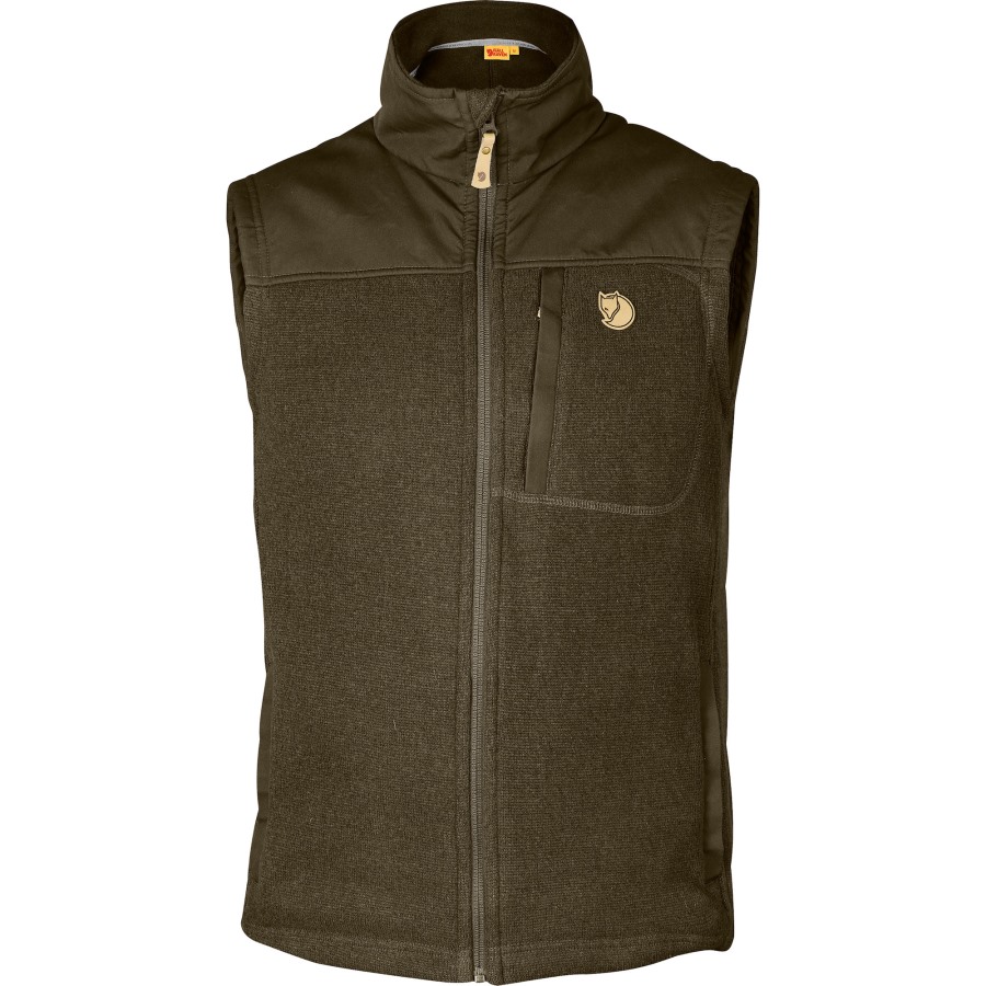 Fjällräven Outlets Dark Olive Buck Fleece Vest M
