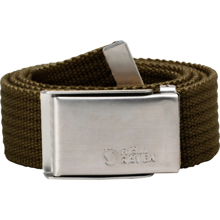 Merano Canvas Belt Dark Olive Fjällräven Outlets