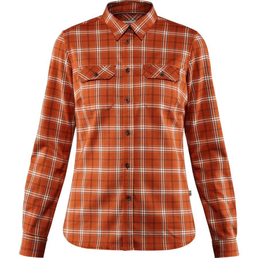 Fjällglim Stretch Shirt Ls W Autumn Leaf Fjällräven Outlets