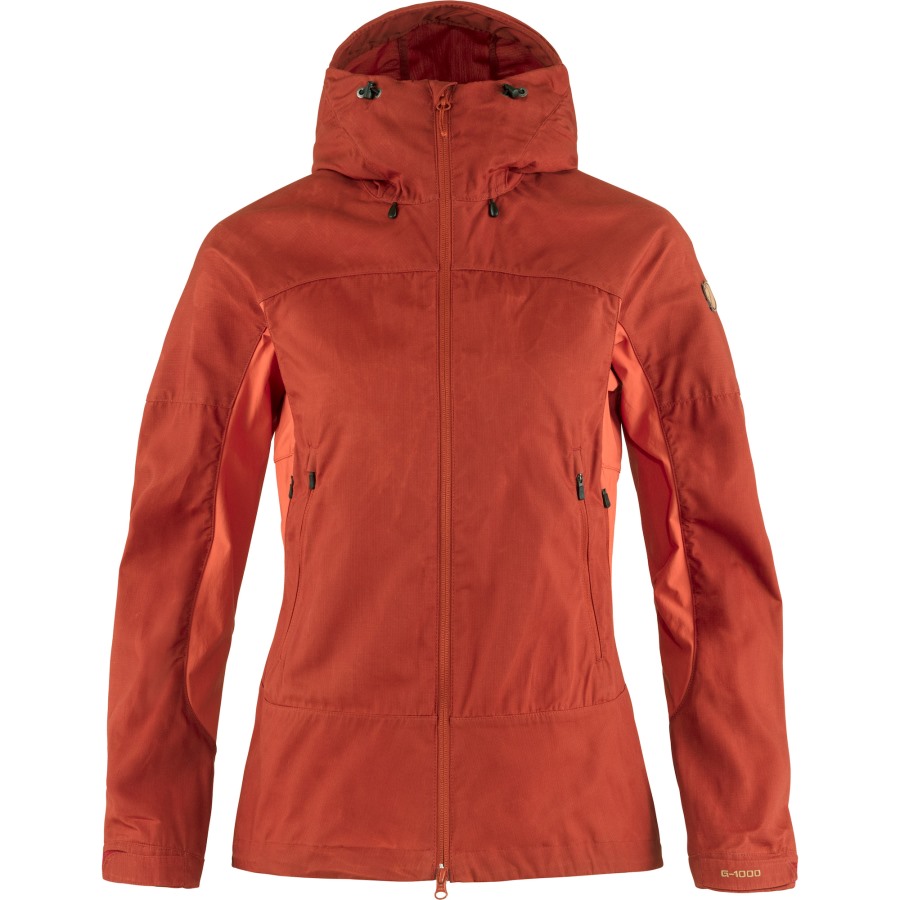 Abisko Lite Trekking Jacket W Cabin Red-Rowan Red Fjällräven Outlets