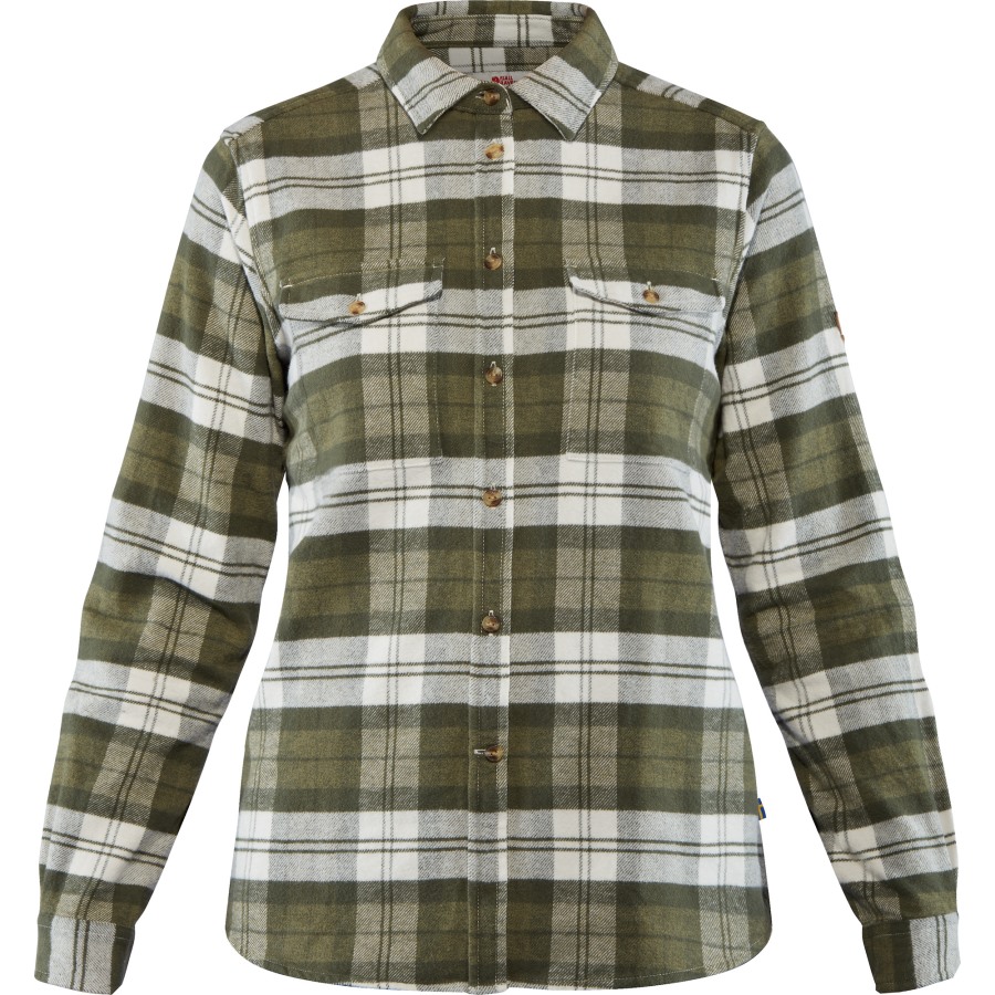 Green Övik Heavy Flannel Shirt W Fjällräven Outlets