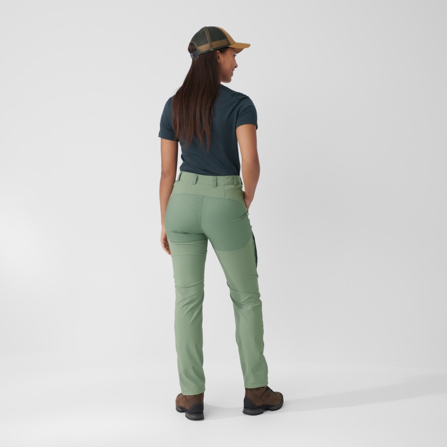 Fjällräven Outlets Abisko Midsummer Trousers W Reg Mineral Blue-Clay Blue
