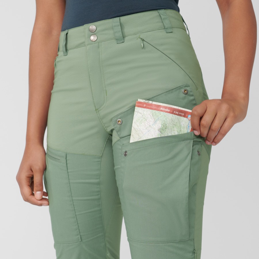 Fjällräven Outlets Abisko Midsummer Trousers W Reg Mineral Blue-Clay Blue