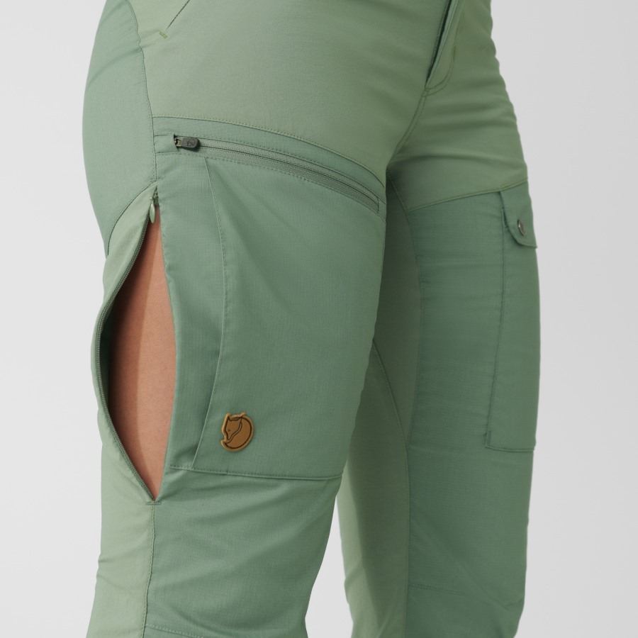 Fjällräven Outlets Abisko Midsummer Trousers W Reg Mineral Blue-Clay Blue
