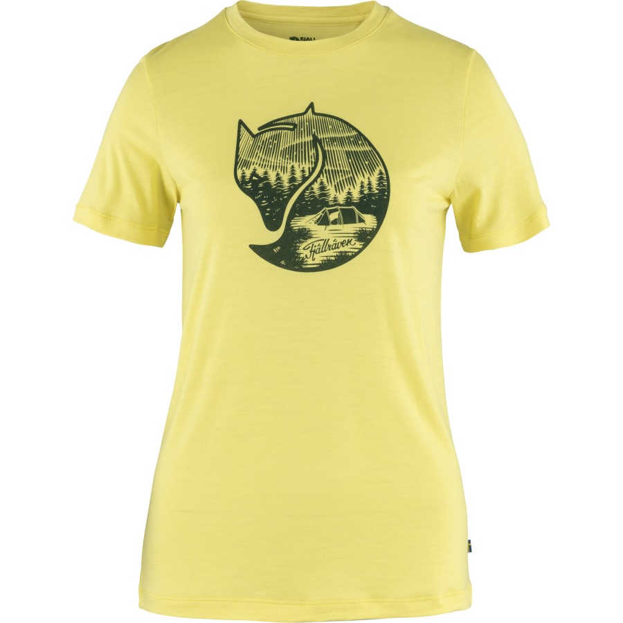 Lemon Yellow Abisko Wool Fox Ss W Fjällräven Outlets