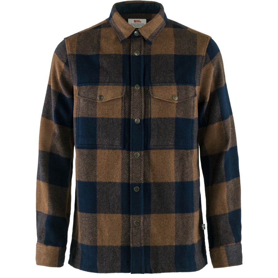 Canada Shirt M Fjällräven Outlets Brand Chestnut-Dark Navy