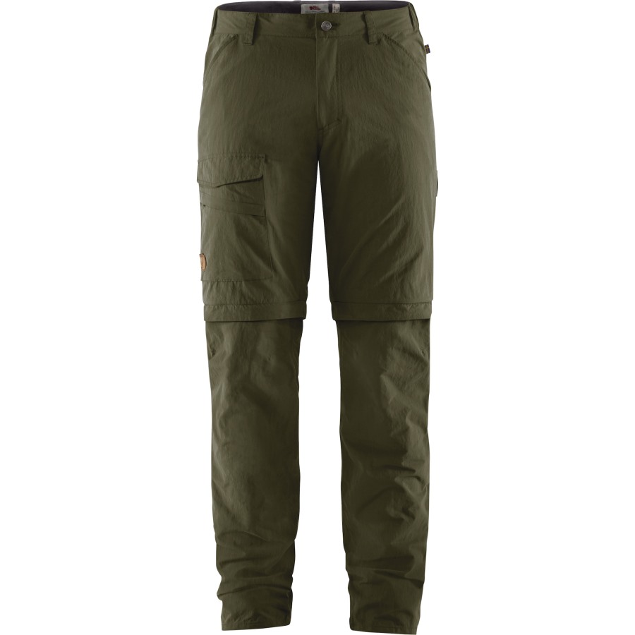 Travellers Mt Zip-Off Trousers M Laurel Green Fjällräven Outlets