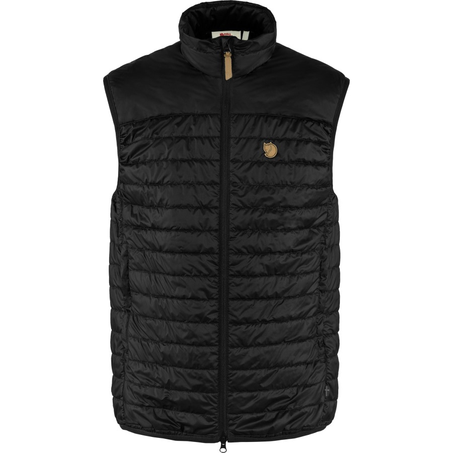 Abisko Padded Vest M Black Fjällräven Outlets Brand