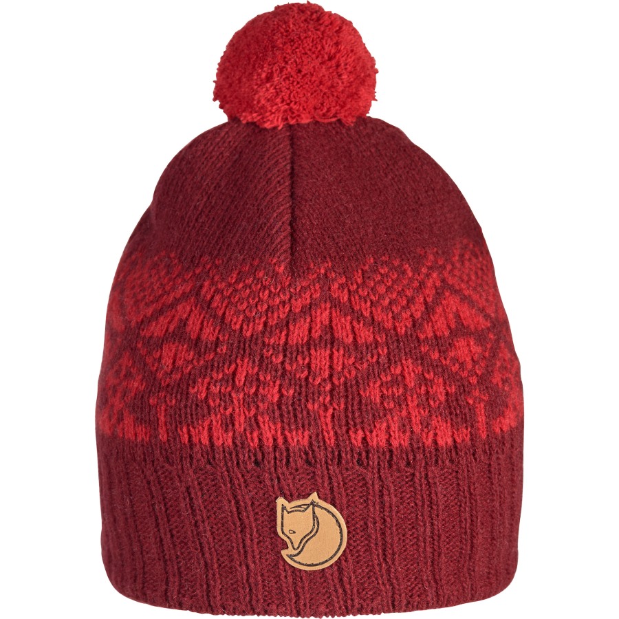 Dark Garnet Fjällräven Outlets Kids Snowball Hat