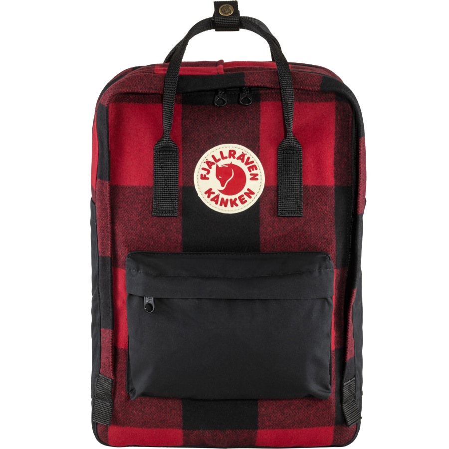 Fjällräven Outlets Kånken Re-Wool Laptop 15 Red-Black