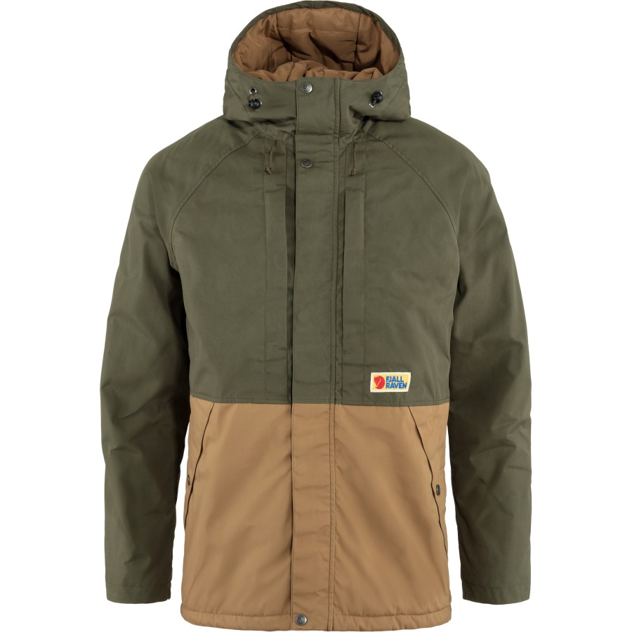 Laurel Green-Buckwheat Brown Fjällräven Outlets Vardag Lite Padded Jacket M