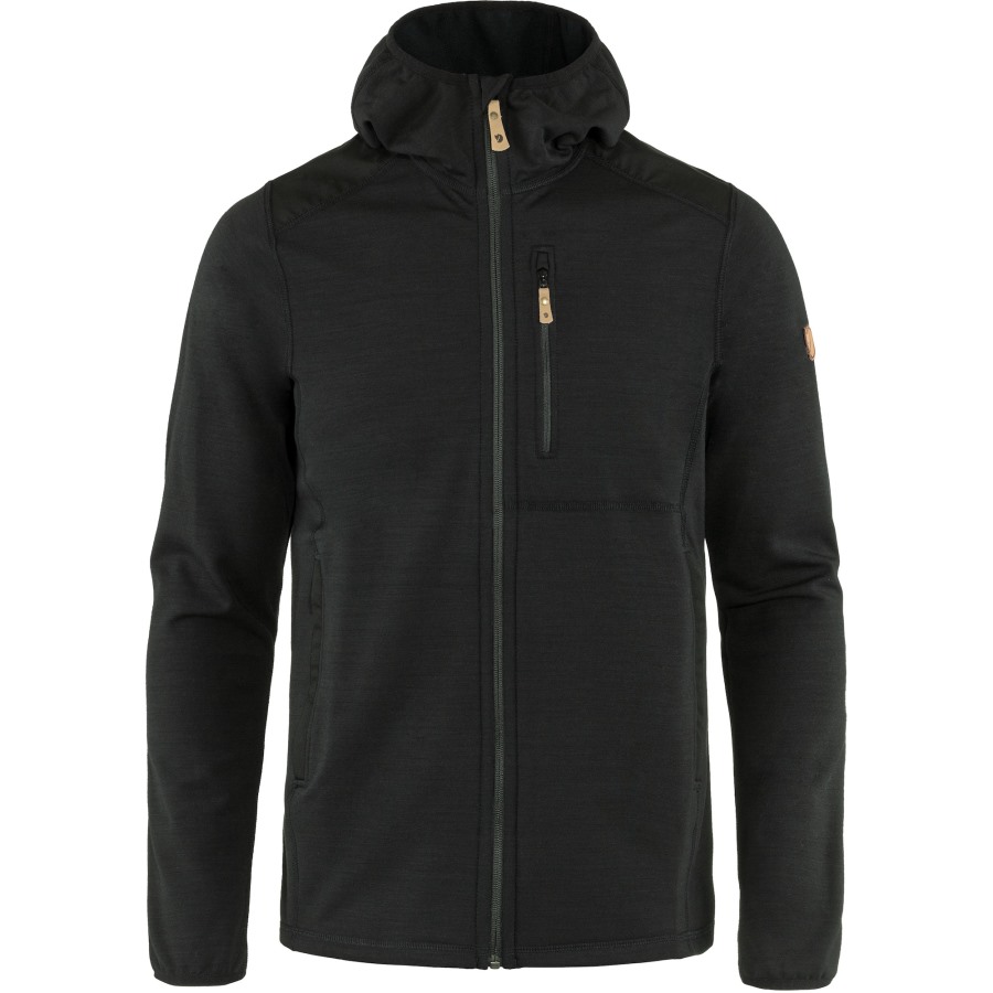 Keb Fleece Hoodie M Fjällräven Outlets Black