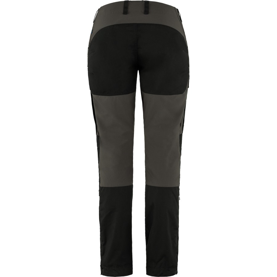 Black-Stone Grey Keb Trousers Curved W Short Fjällräven Outlets