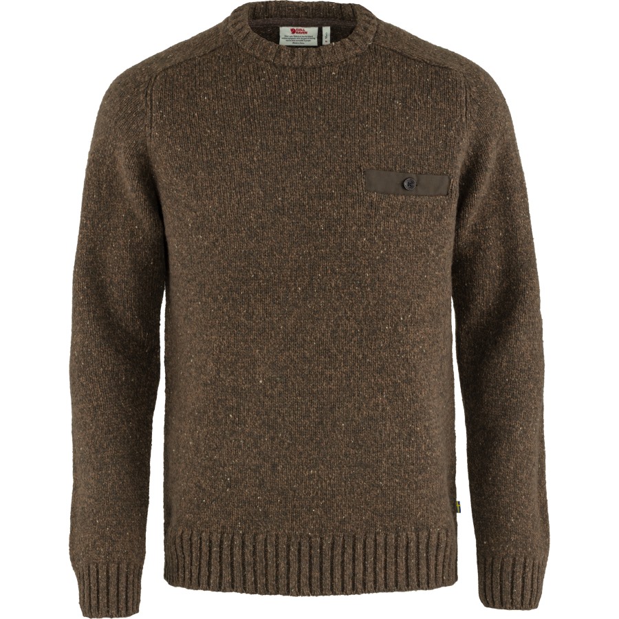 Bogwood Brown Fjällräven Outlets Lada Round-Neck Sweater M