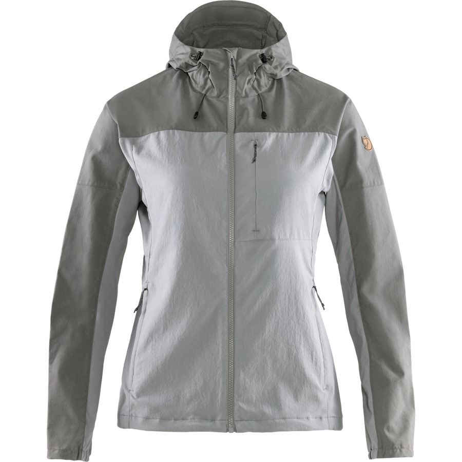 Abisko Midsummer Jacket W Fjällräven Outlets Shark Grey-Super Grey