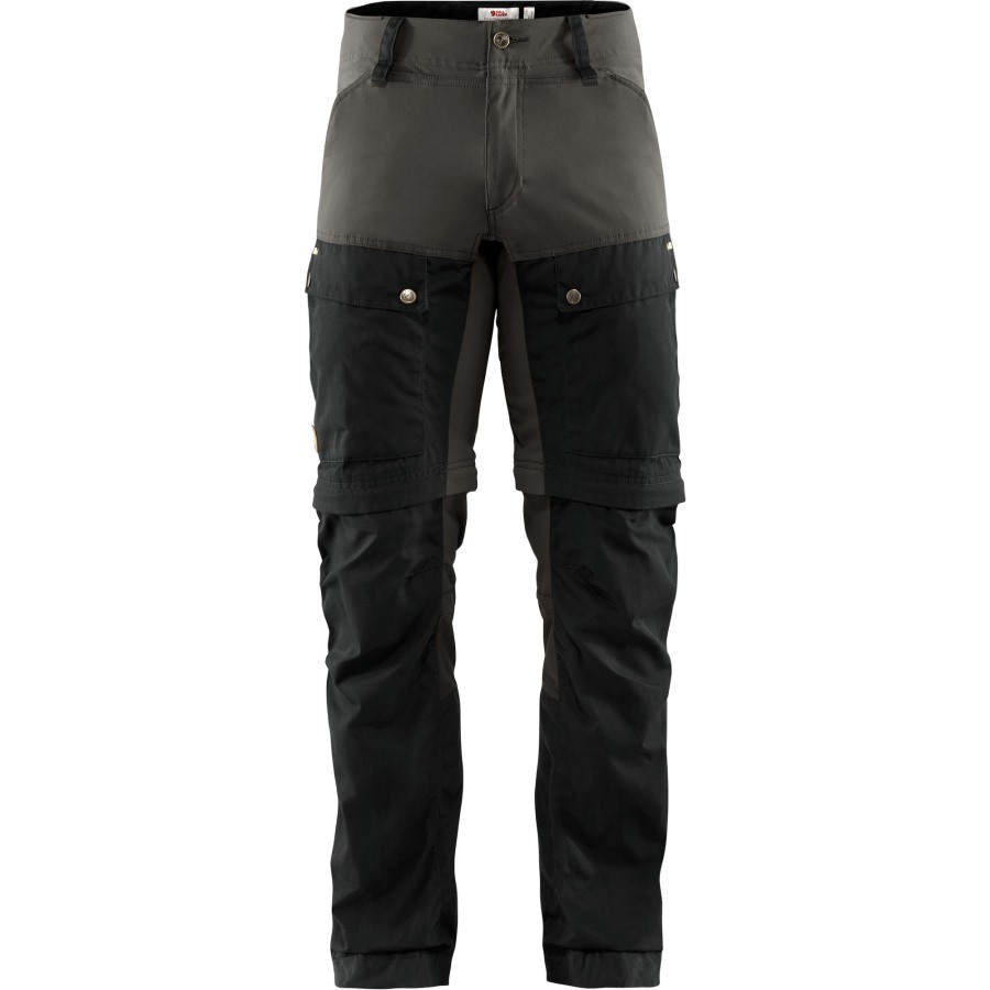 Black-Stone Grey Keb Gaiter Trousers M Long Fjällräven Outlets