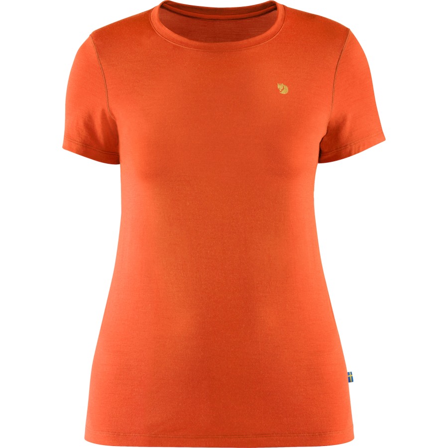 Bergtagen Thinwool Ss W Hokkaido Orange Fjällräven Outlets