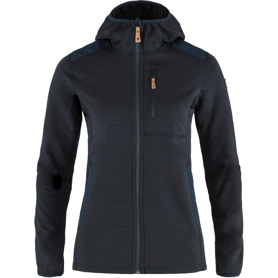 Keb Fleece Hoodie W Fjällräven Outlets Dark Navy