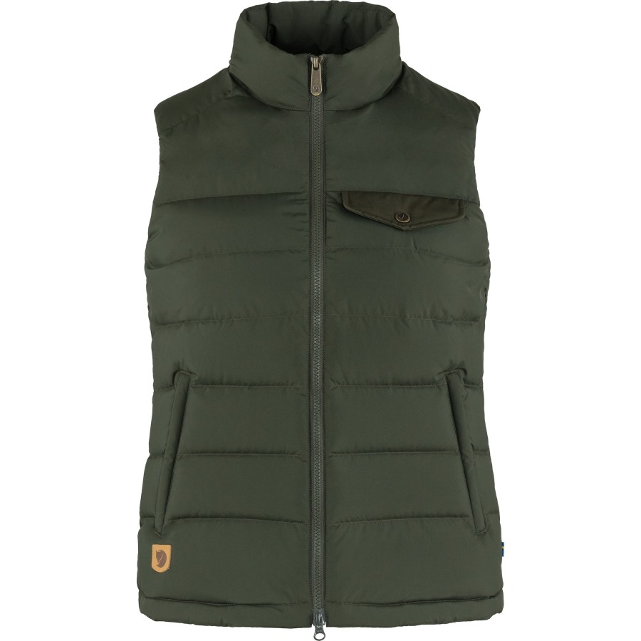 Deep Forest Greenland Down Liner Vest W Fjällräven Outlets
