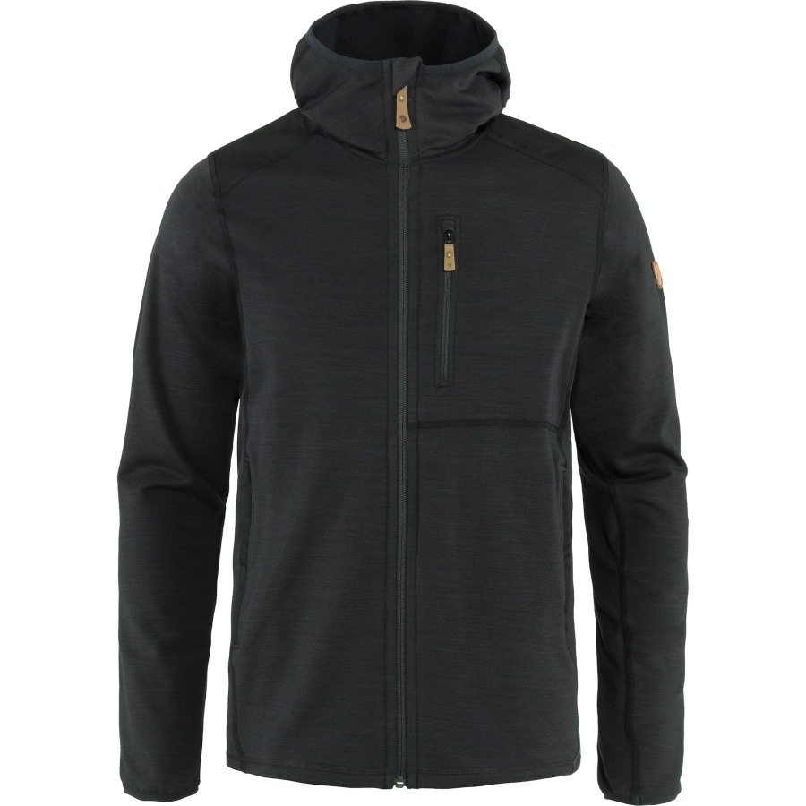 Fjällräven Outlets Keb Fleece Hoodie M Dark Grey-Black
