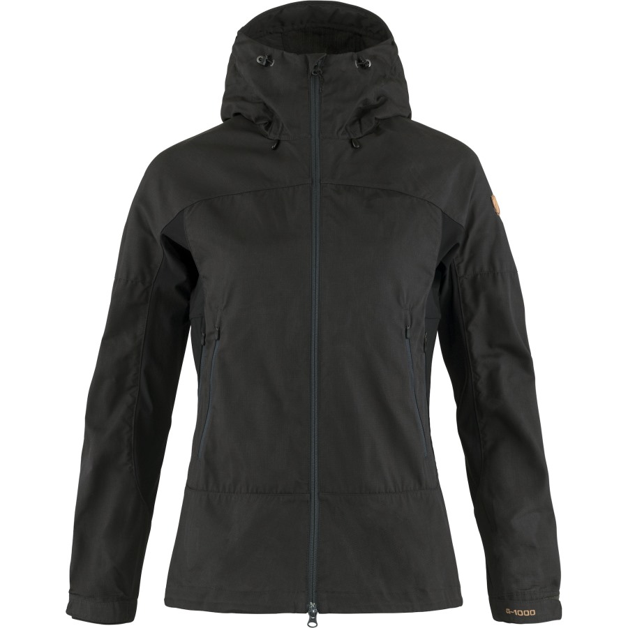 Fjällräven Outlets Abisko Lite Trekking Jacket W Dark Grey-Black