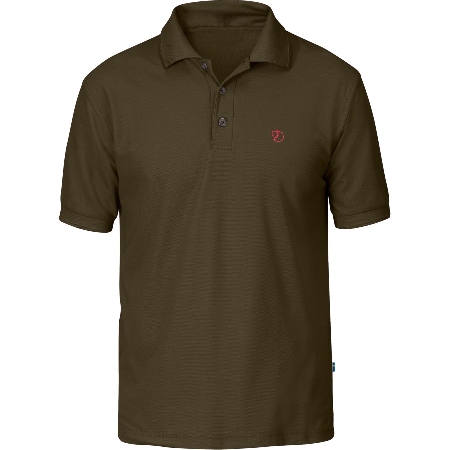 Dark Olive Crowley Pique Shirt M Fjällräven Outlets