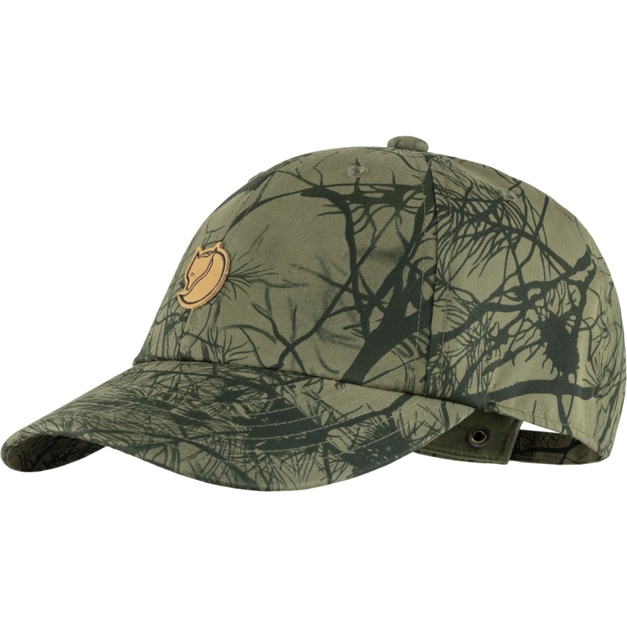 Green Camo Fjällräven Outlets Lappland Camo Cap