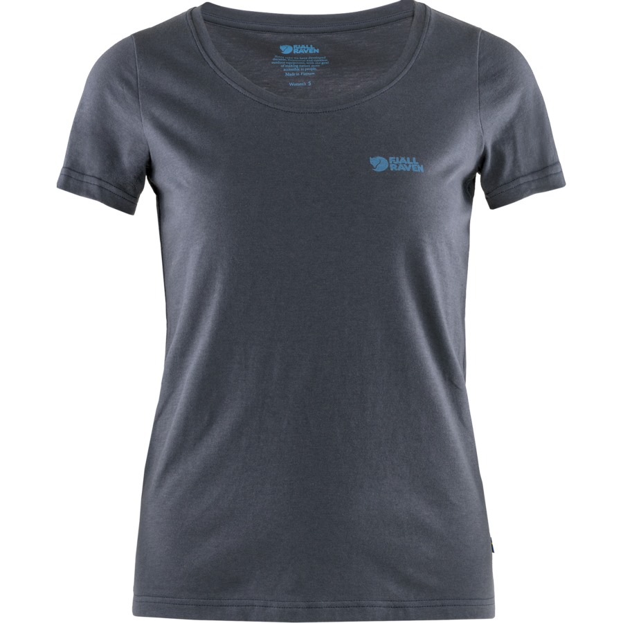 Navy Logo T-Shirt W Fjällräven Outlets