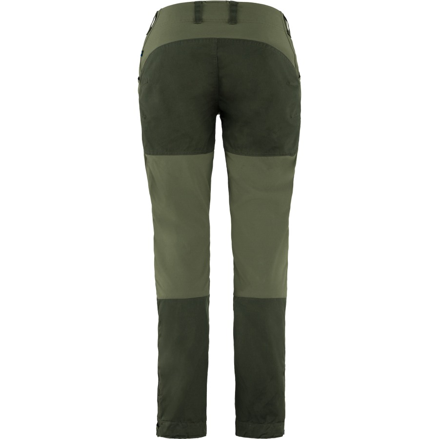 Keb Trousers Curved W Short Deep Forest-Laurel Green Fjällräven Outlets