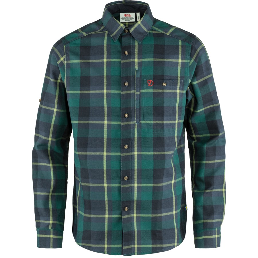 Arctic Green-Navy Fjällräven Outlets Fjällglim Shirt M