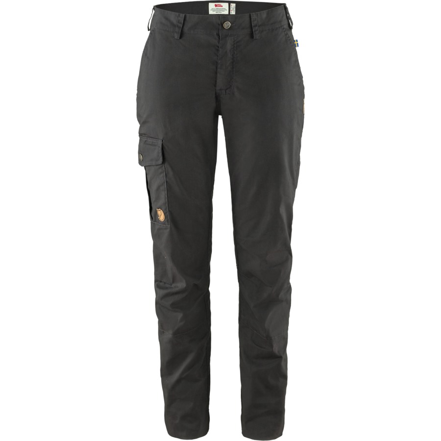 Dark Grey Karla Lite Curved Trousers W Fjällräven Outlets
