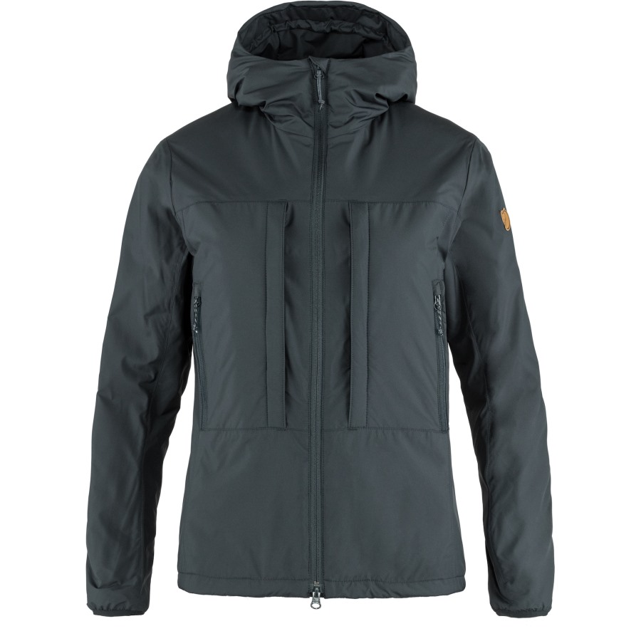 Dark Navy Keb Wool Padded Jacket W Fjällräven Outlets