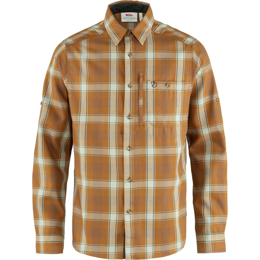 Chestnut-Timber Brown Fjällräven Outlets Fjällglim Ls Shirt M