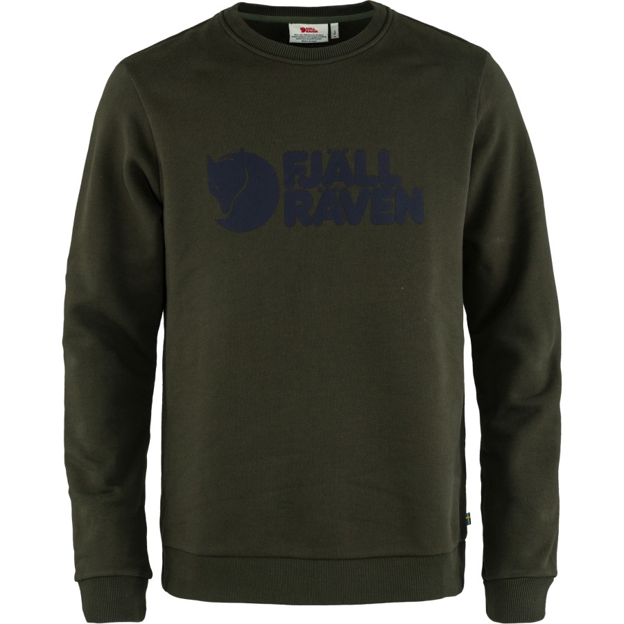 Logo Sweater M Deep Forest Fjällräven Outlets