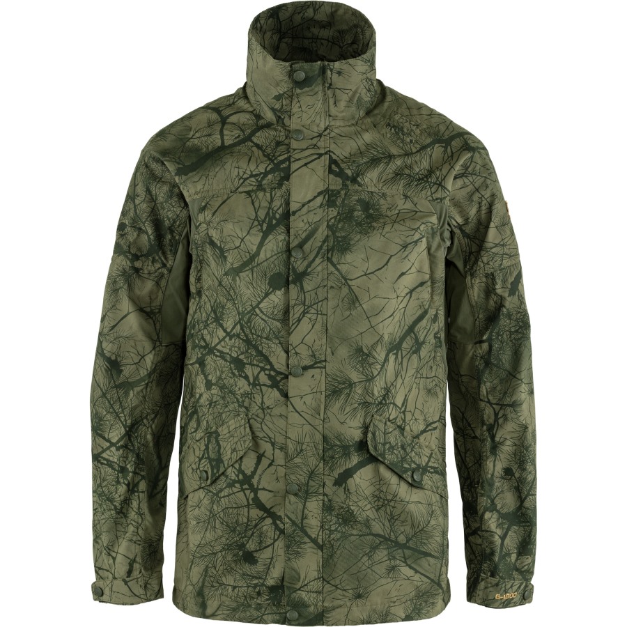 Green Camo-Laurel Green Forest Hybrid Jacket M Fjällräven Outlets